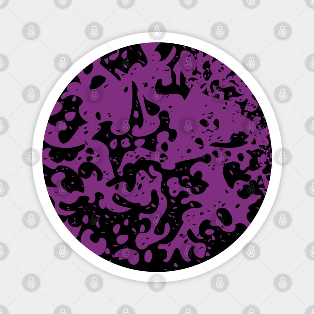 Purple Splash Magnet by kayana